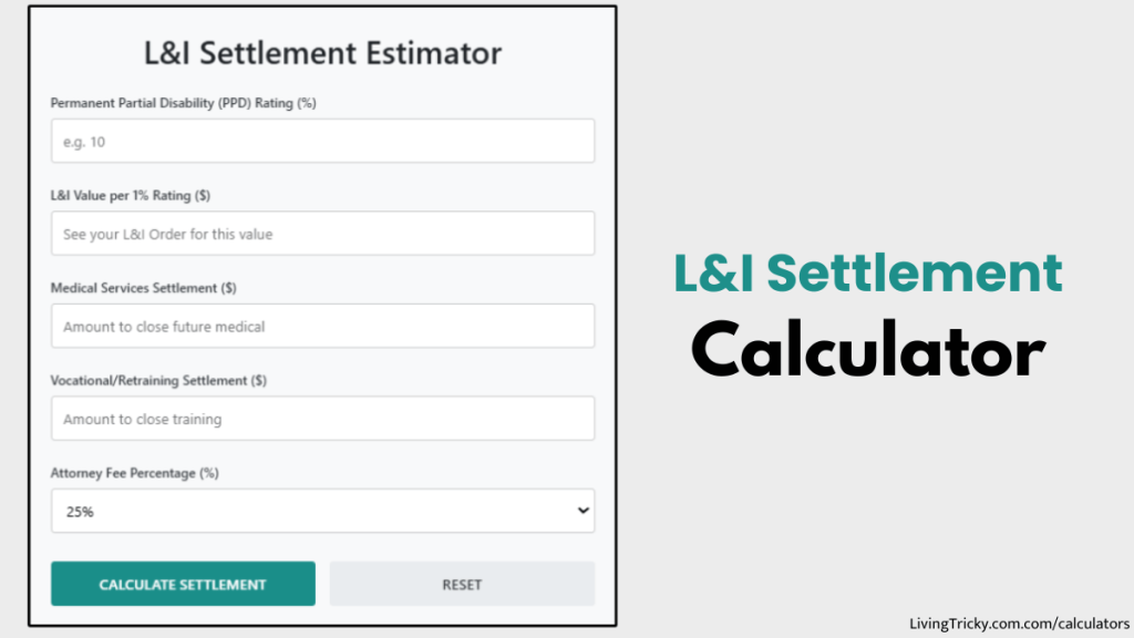 L&I Settlement Calculator