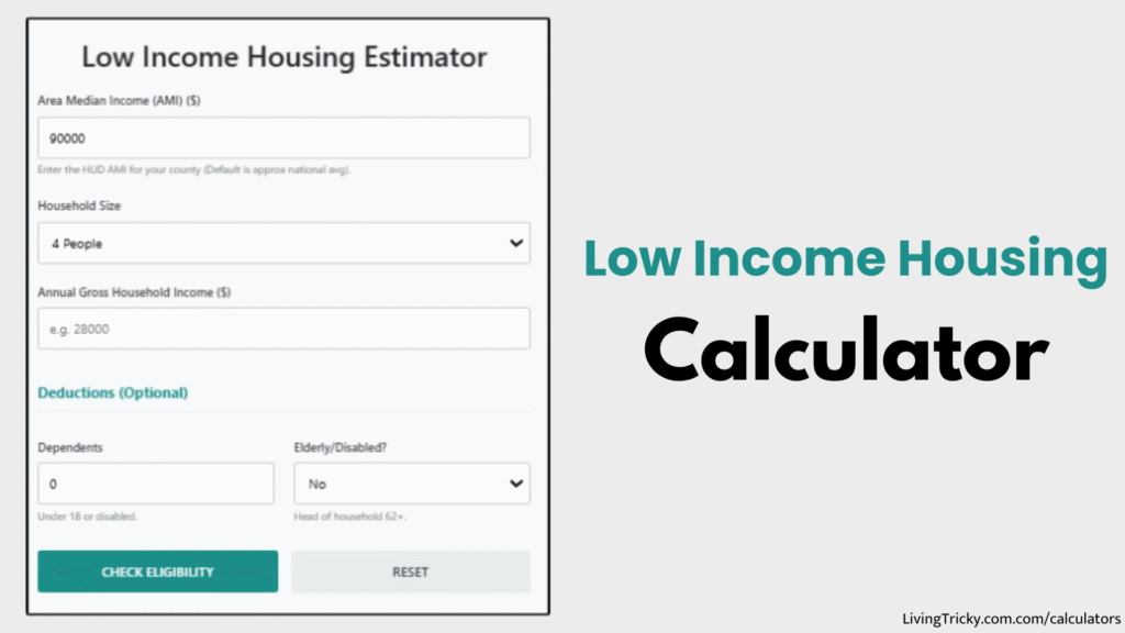 Low Income Housing Calculator
