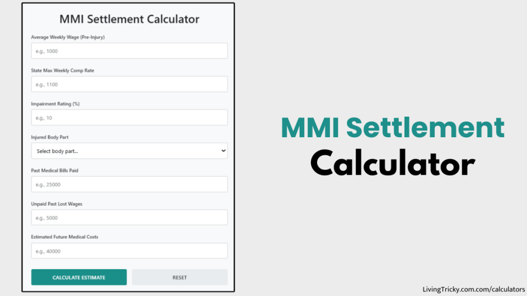 MMI Settlement Calculator
