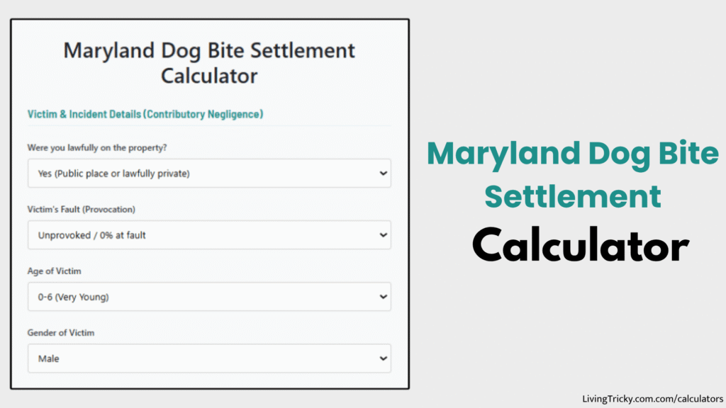Maryland Dog Bite Settlement Calculator