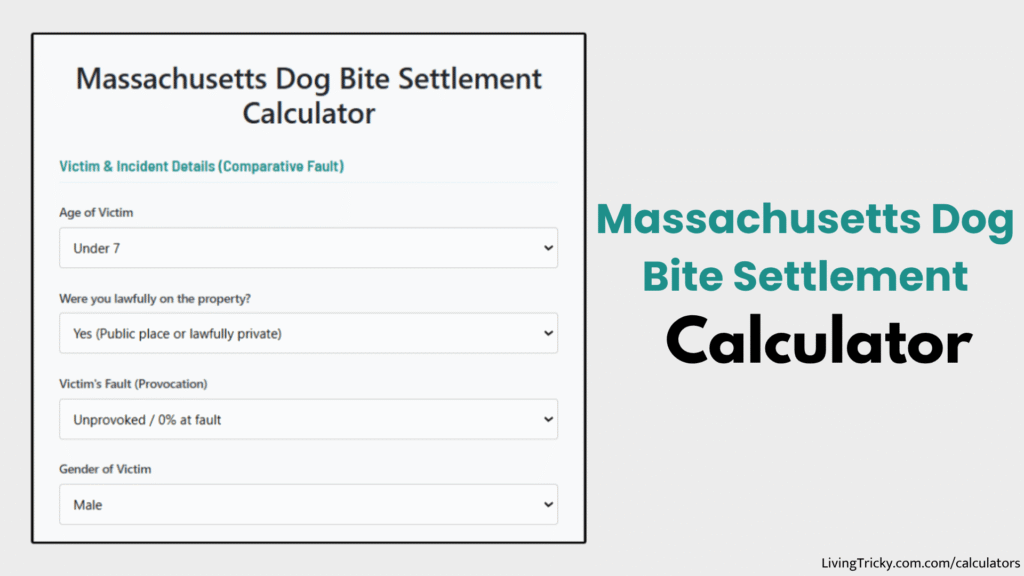 Massachusetts Dog Bite Settlement Calculator