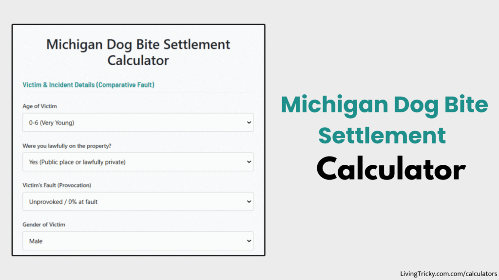 Michigan Dog Bite Settlement Calculator