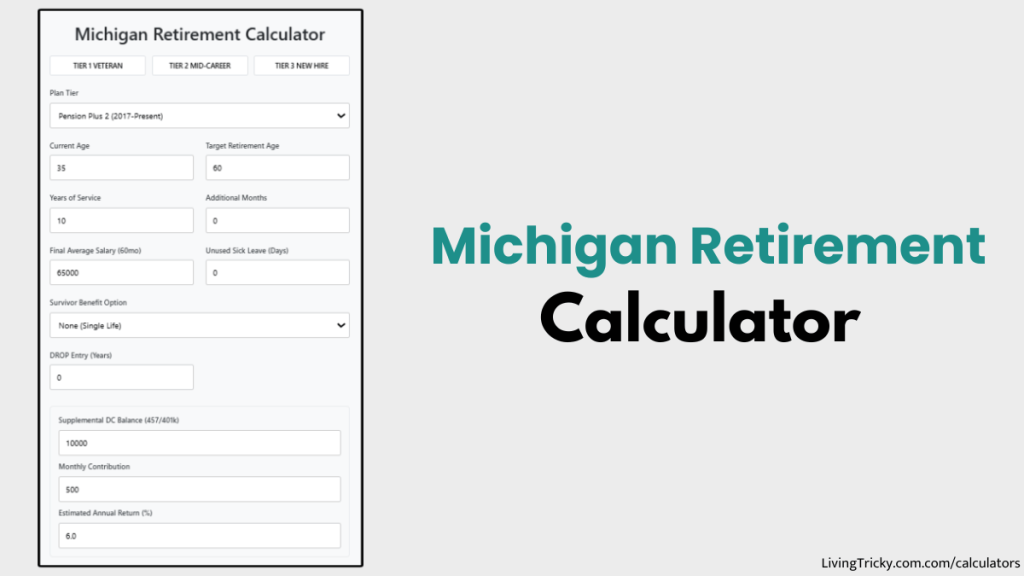 Michigan Retirement Calculator