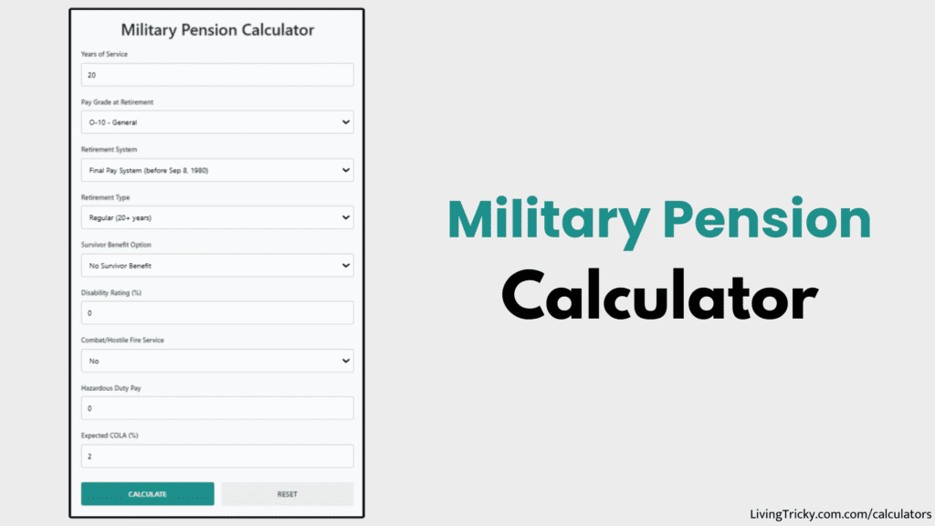 Military Pension Calculator