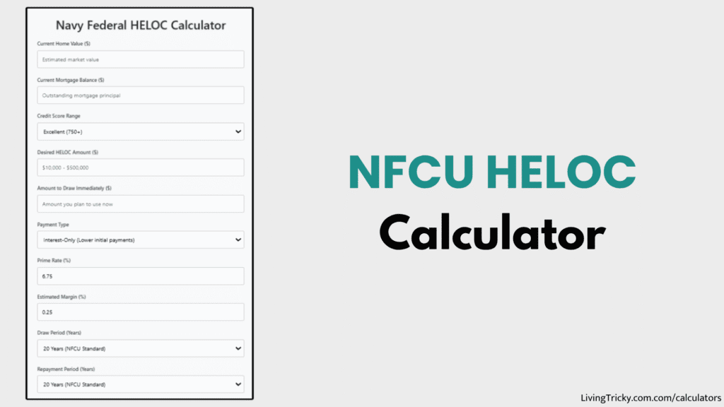 NFCU HELOC Calculator