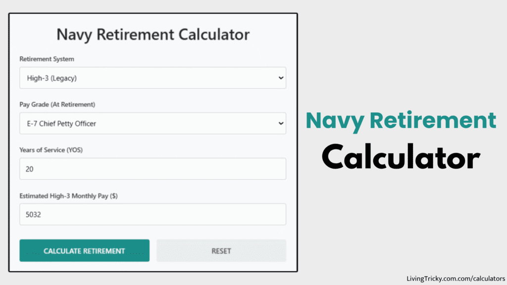 Navy Retirement Calculator
