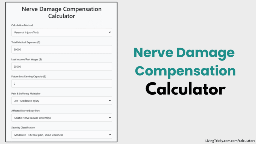 Nerve Damage Compensation Calculator