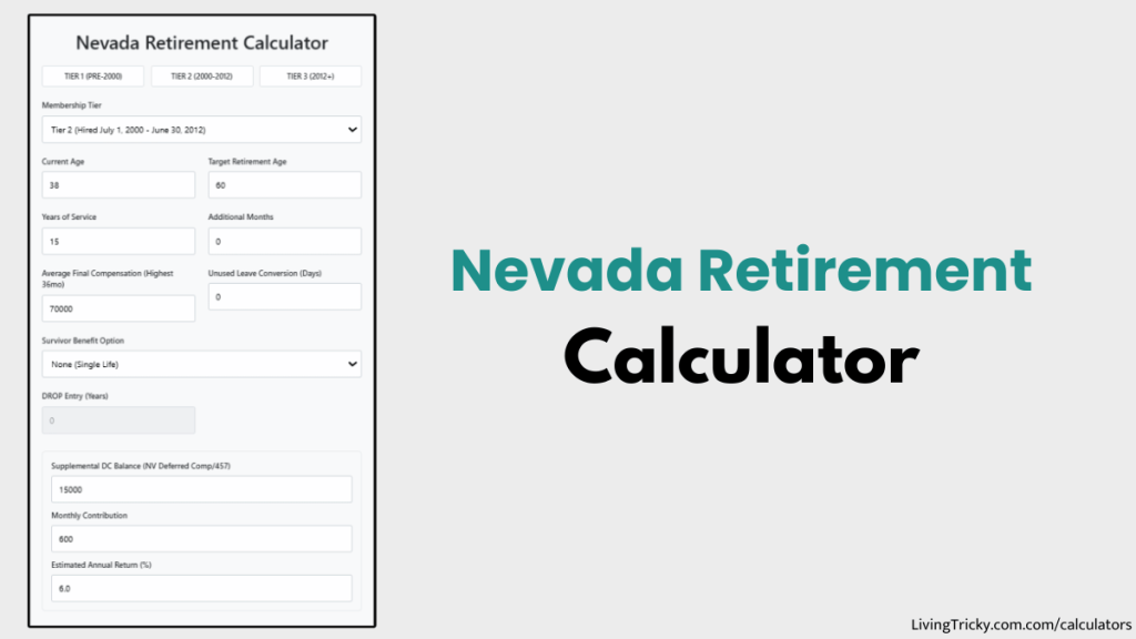 Nevada Retirement Calculator