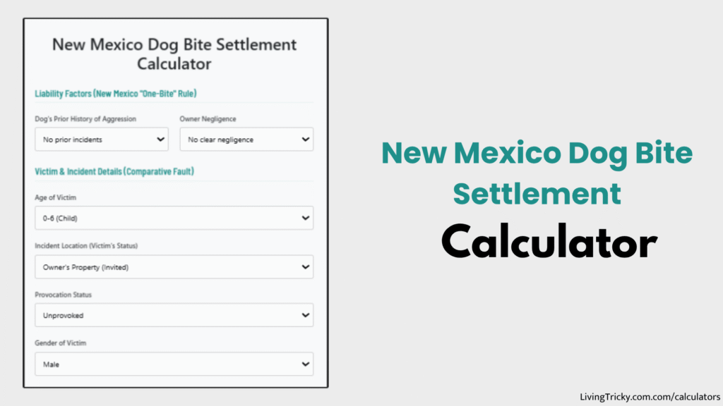 New Mexico Dog Bite Settlement Calculator