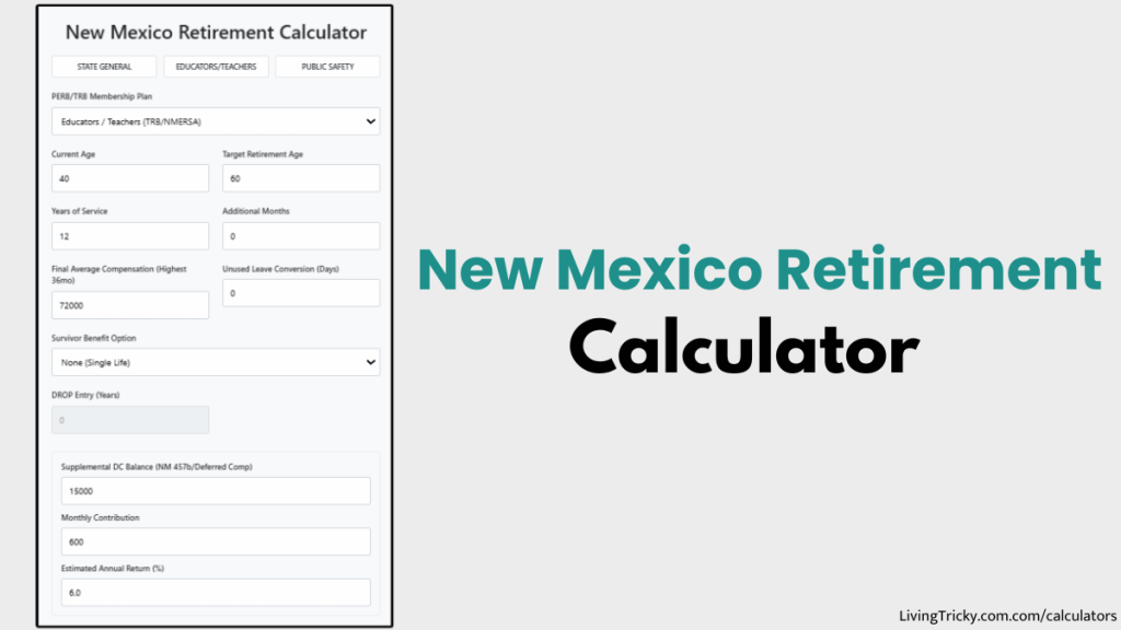 New Mexico Retirement Calculator