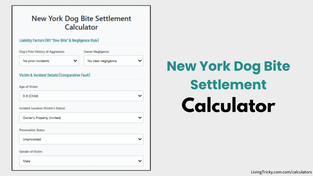 New York Dog Bite Settlement Calculator