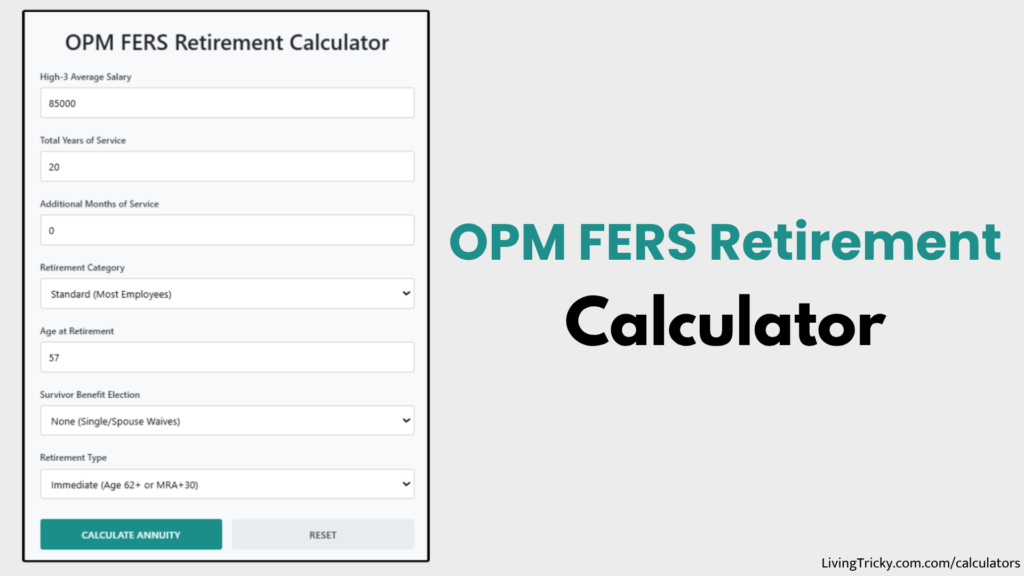 OPM FERS Retirement Calculator