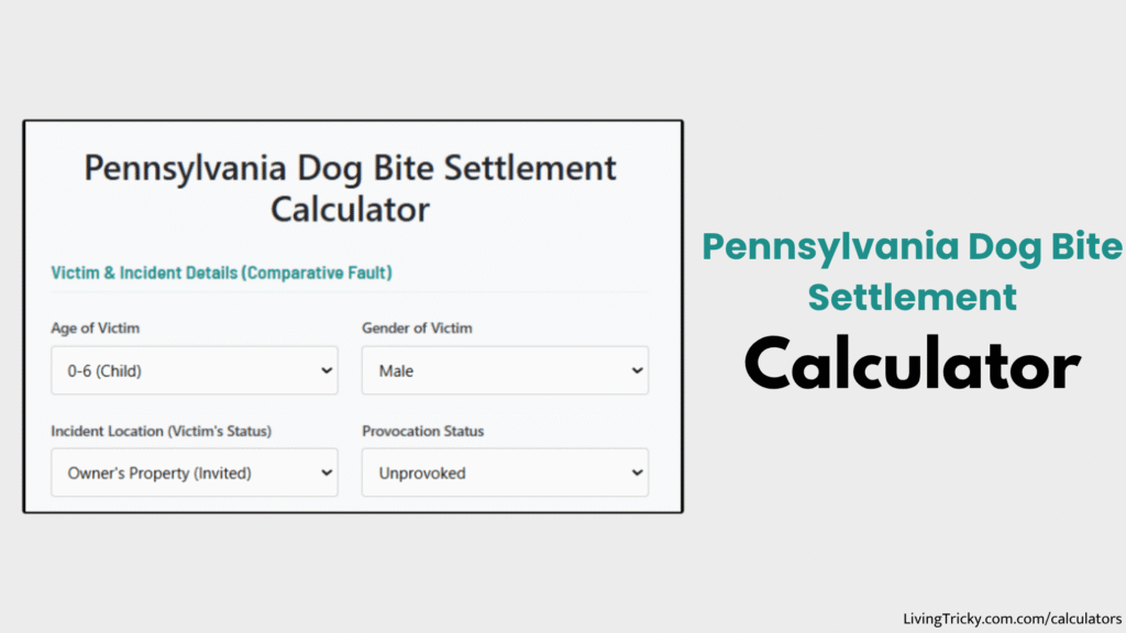 Pennsylvania Dog Bite Settlement Calculator