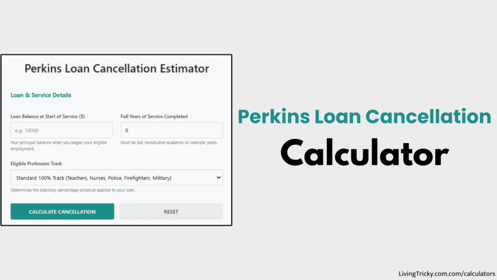 Perkins Loan Cancellation Calculator