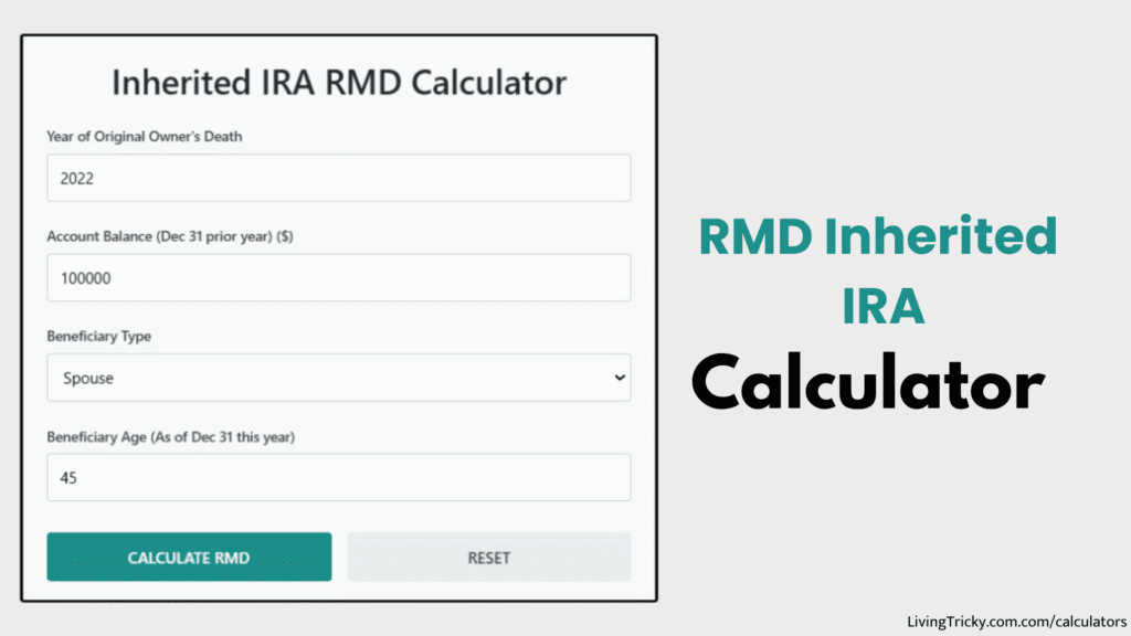 RMD Inherited IRA Calculator