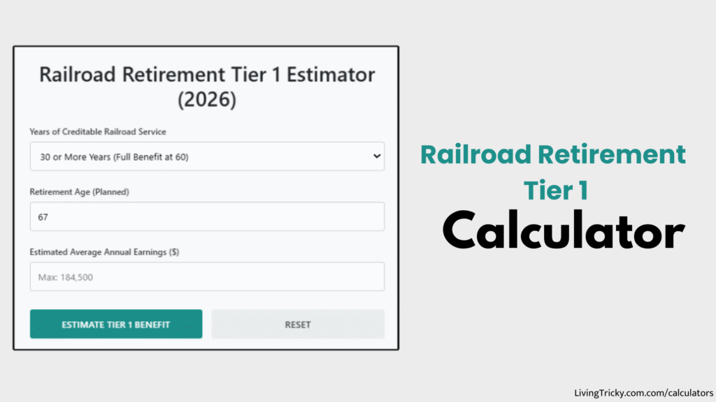 Railroad Retirement Tier Calculator
