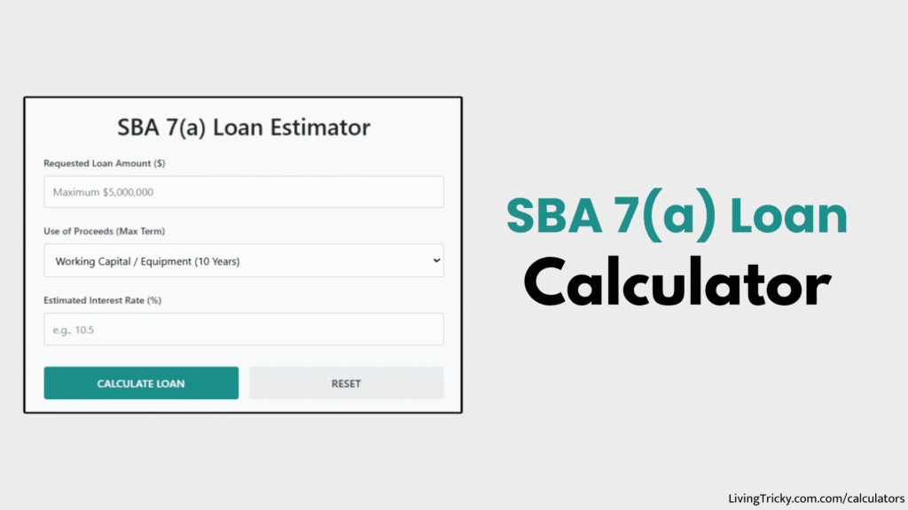 SBA 7(a) Loan Calculator
