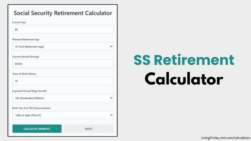 SS Retirement Calculator