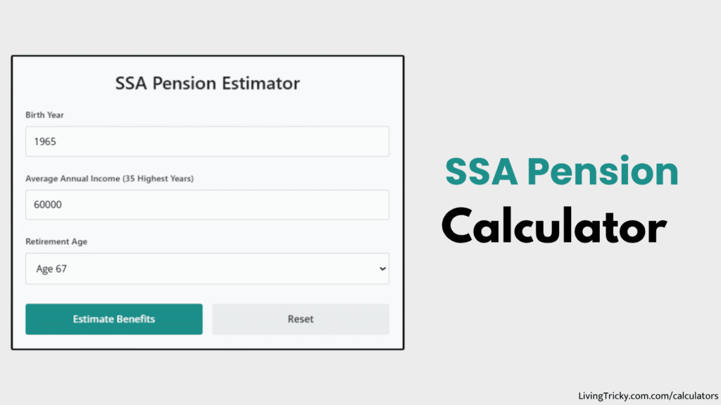 SSA Pension Calculator