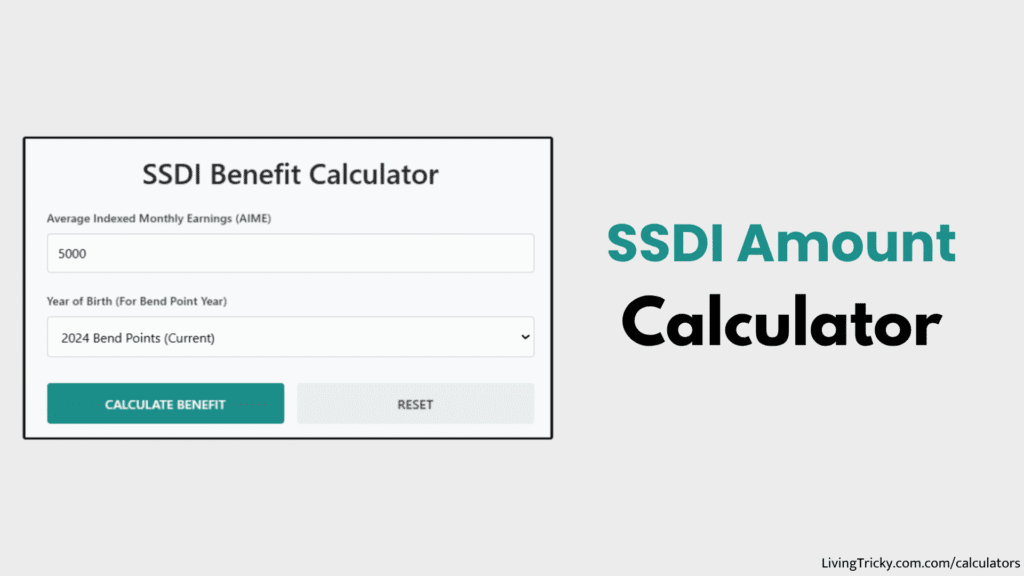 SSDI Amount Calculator