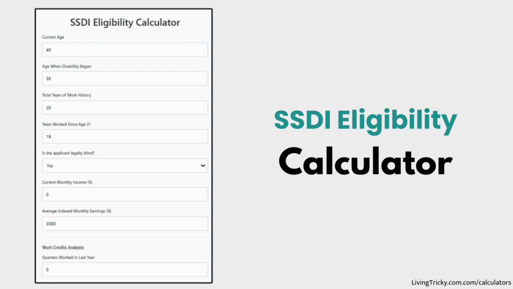 SSDI Eligibility Calculator