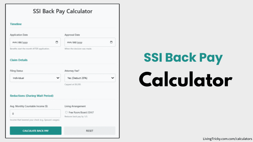 SSI Back Pay Calculator