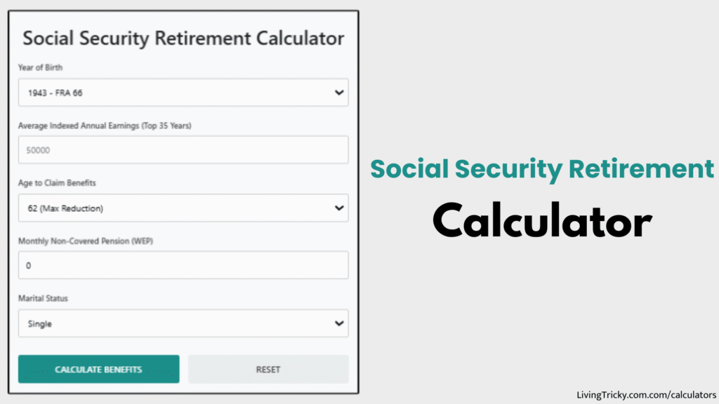 Social Security Retirement Calculator