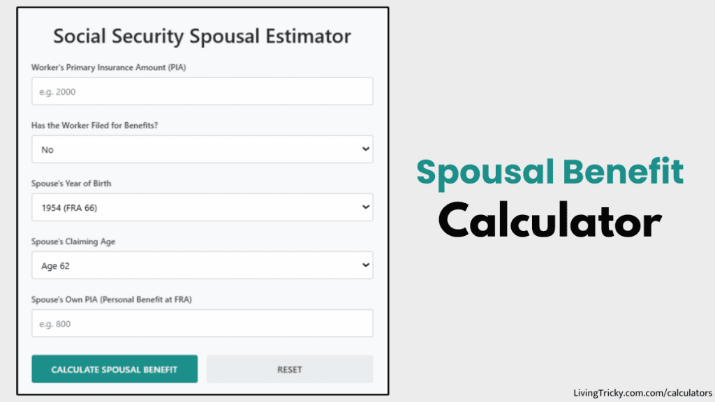 Spousal Benefit Calculator