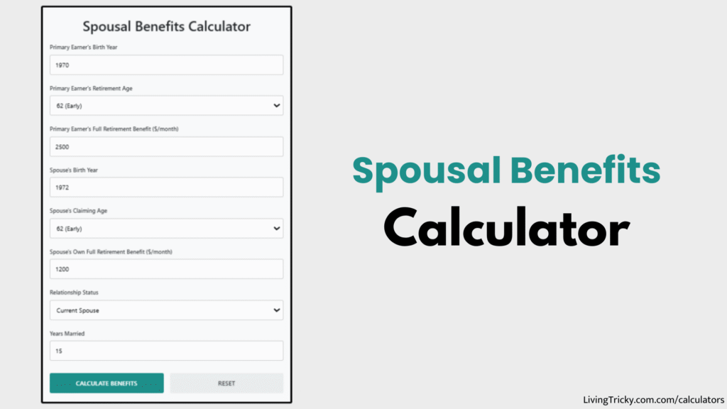 Spousal Benefits Calculator