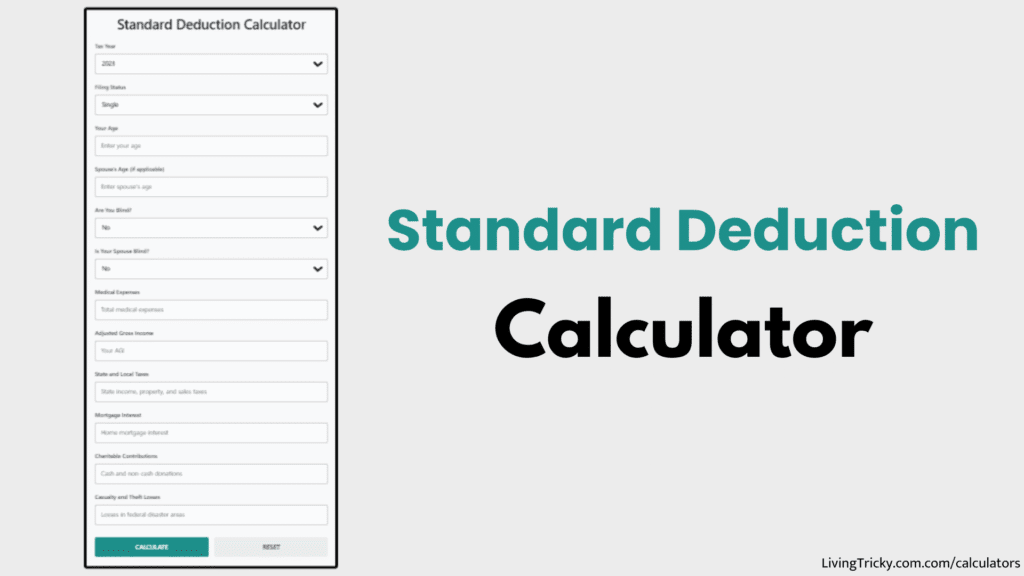 Standard Deduction Calculator