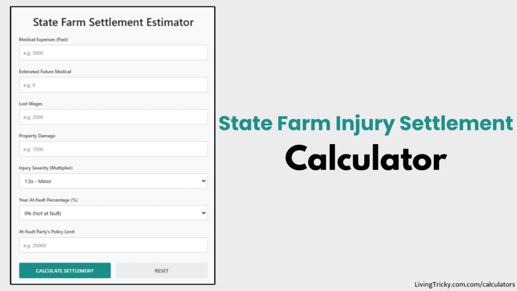 State Farm Injury Settlement Calculator