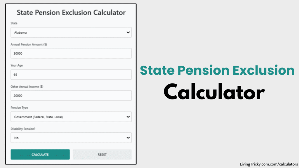 State Pension Exclusion Calculator