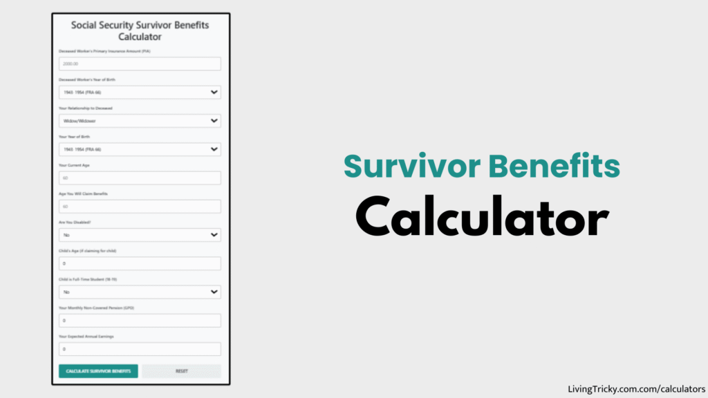 Survivor Benefits Calculator