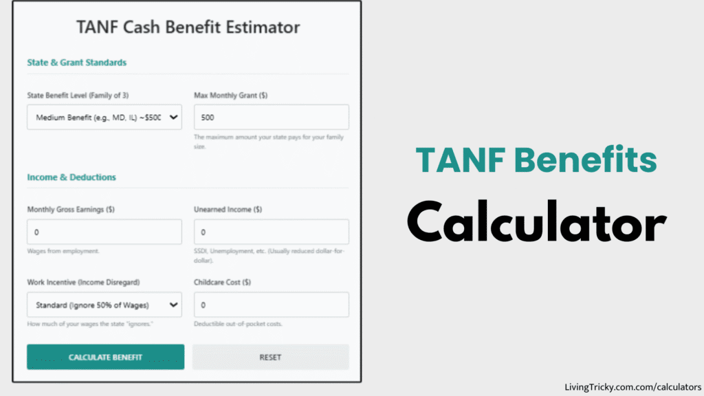 TANF Benefits Calculator