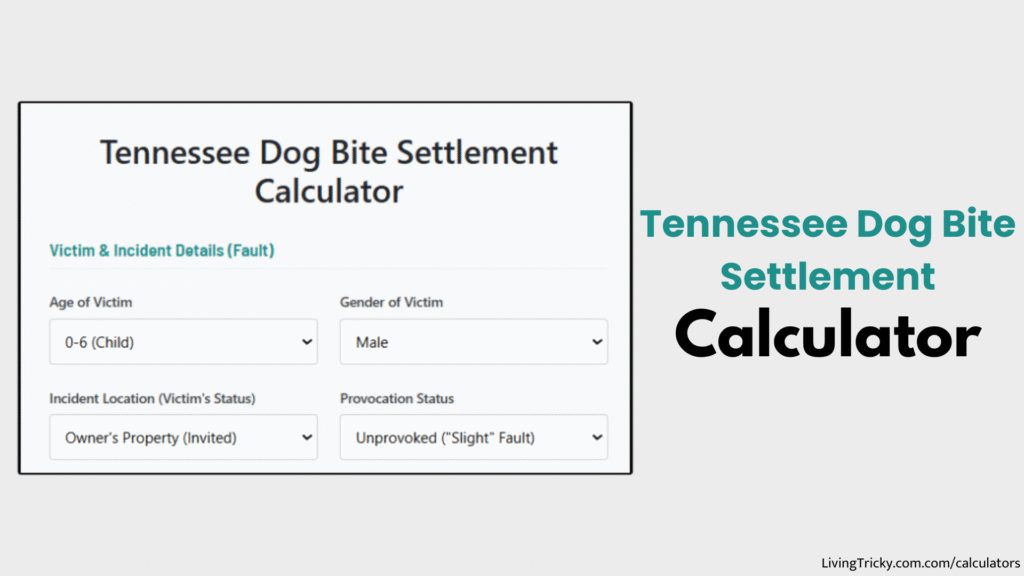 Tennessee Dog Bite Settlement Calculator