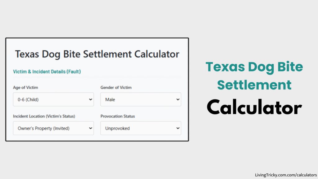 Texas Dog Bite Settlement Calculator