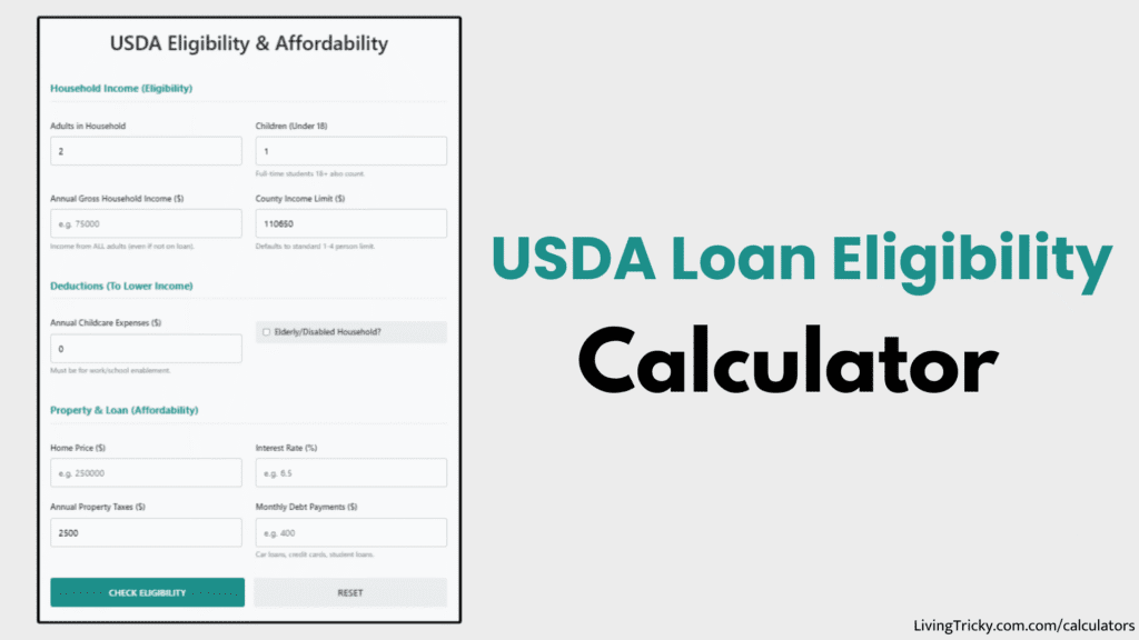 USDA Loan Eligibility Calculator