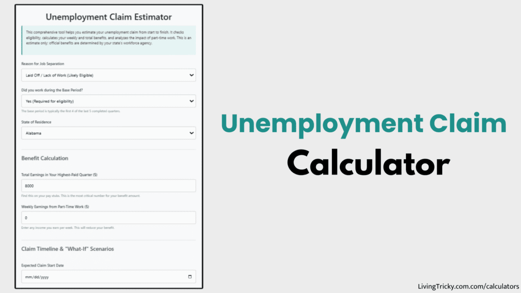 Unemployment Claim Calculator