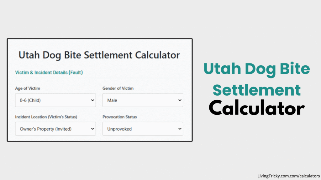 Utah Dog Bite Settlement Calculator