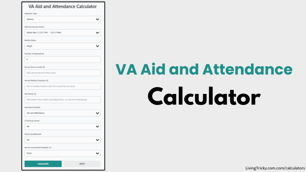 VA Aid And Attendance Calculator