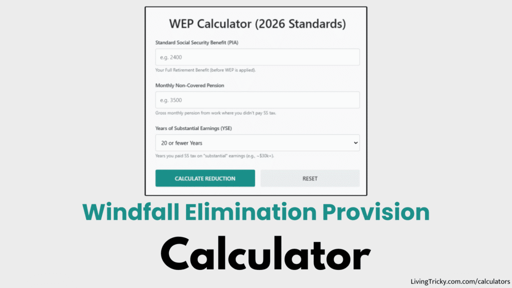 Windfall Elimination Provision Calculator