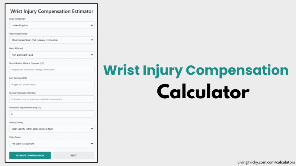 Wrist Injury Compensation Calculator