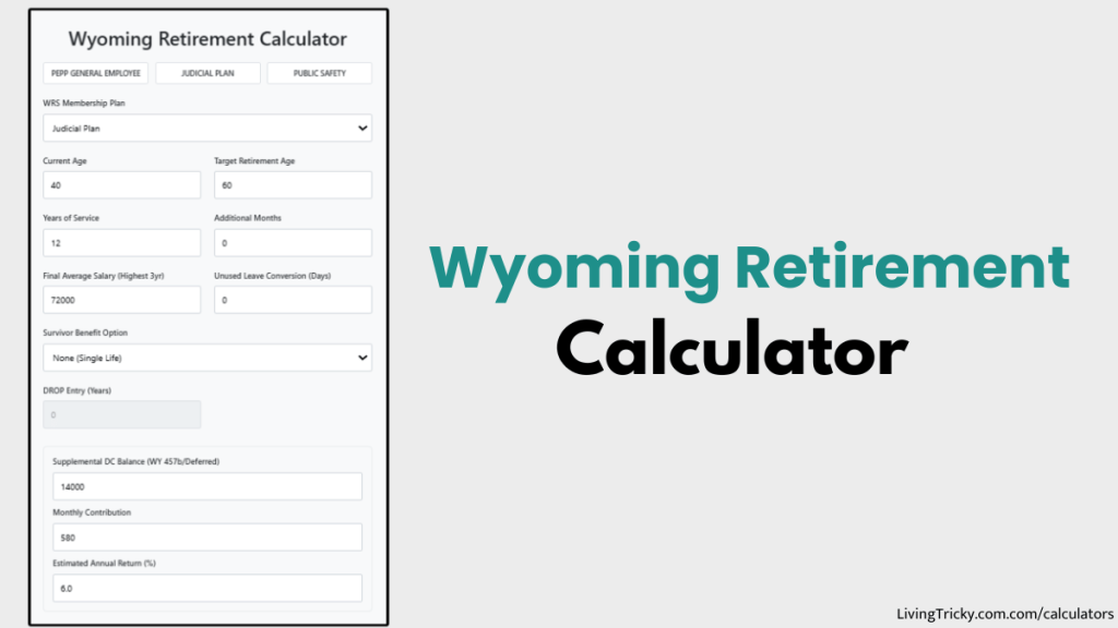 Wyoming Retirement Calculator