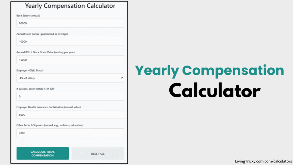 Yearly Compensation Calculator